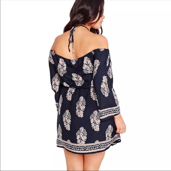 navy pheasant style sheer beach cover - Picture 3 of 5